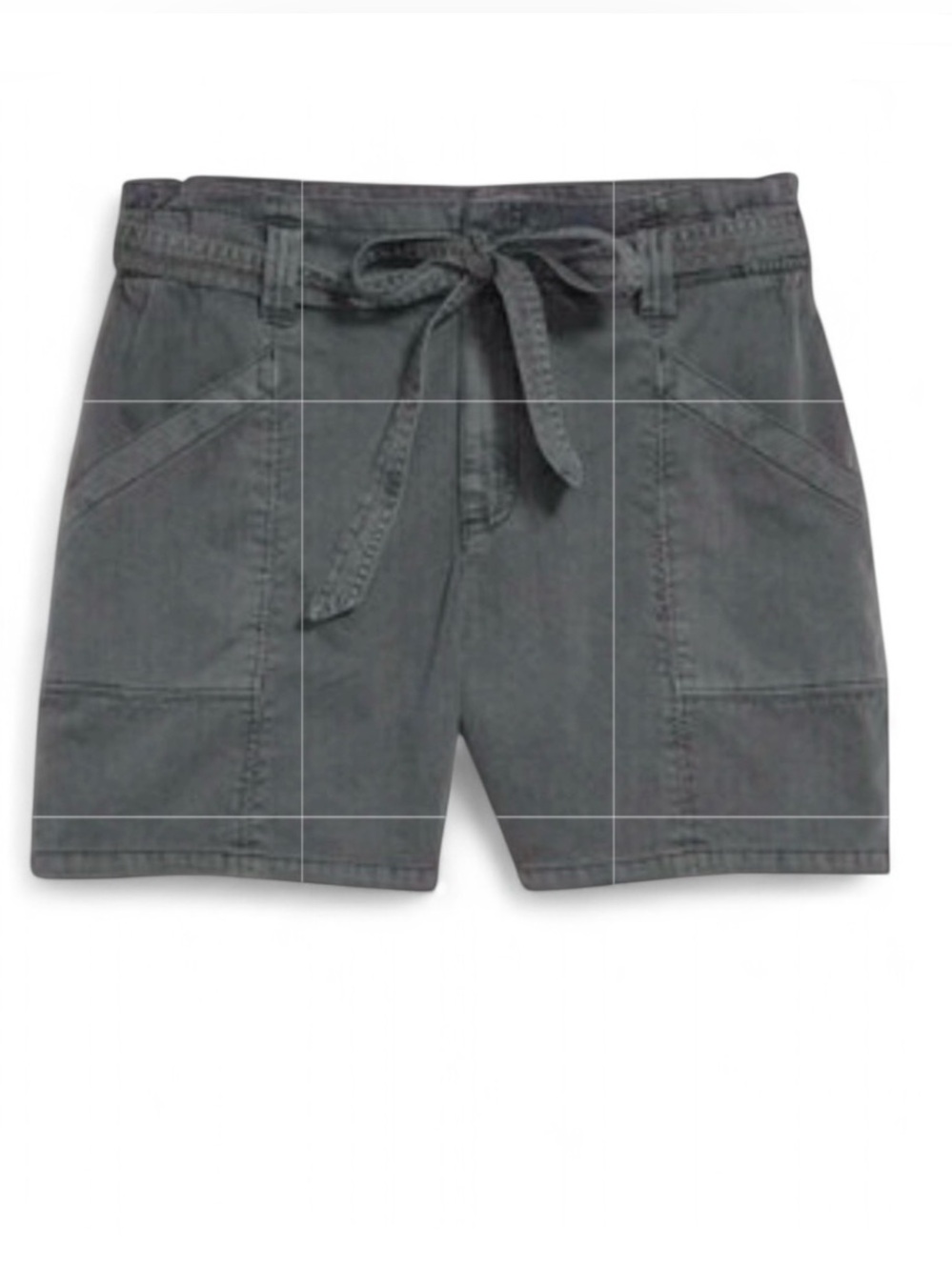 Old Navy Grey High-Waisted Workwear Shorts Size Small